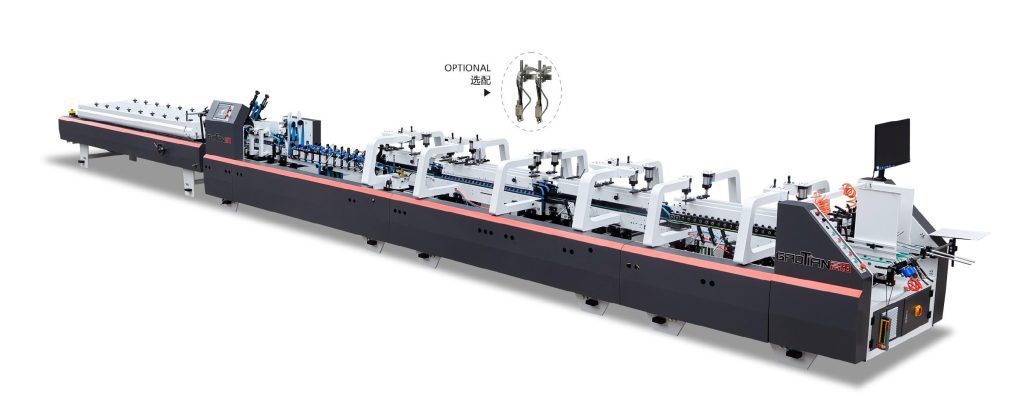 SHH-AK-J Auto High Speed Pre-fold Lock Bottom Folder Gluer Machine 2 SHH-AK-J Auto High Speed Pre-fold Lock Bottom Folder Gluer Machine