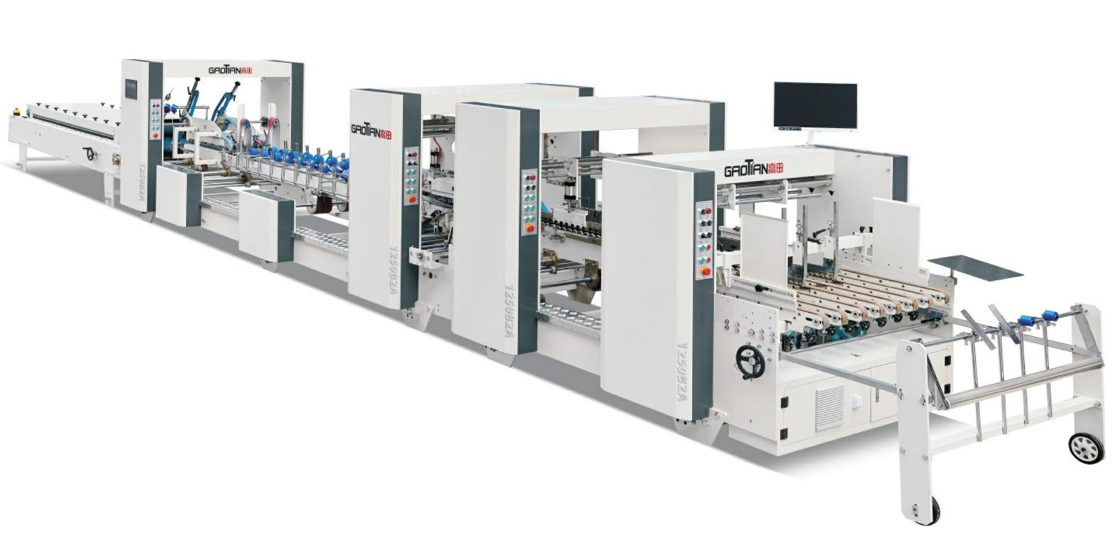 SHH-B2A Series Automatic Pre-fold Corrugated Carton Box Folder Gluer With Patting Device 2 SHH-B2A advanced