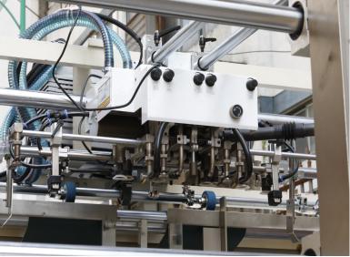 Automatic Flute laminating machine 3 top sheet feeding mechanism